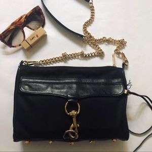 Rebecca Minkoff MAC Bag Black Nylon & Leather